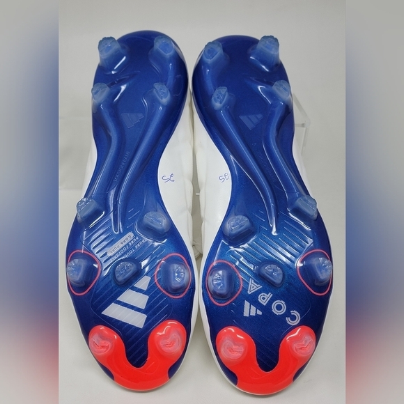 adidas Soccer Copa Pure 2 Elite FG Cloud White Blue Cleats IG6402 Men's Size 7 - Picture 9 of 12